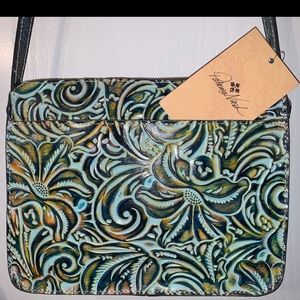 NWT Patricia Nash Turquoise multi Crossbody purse